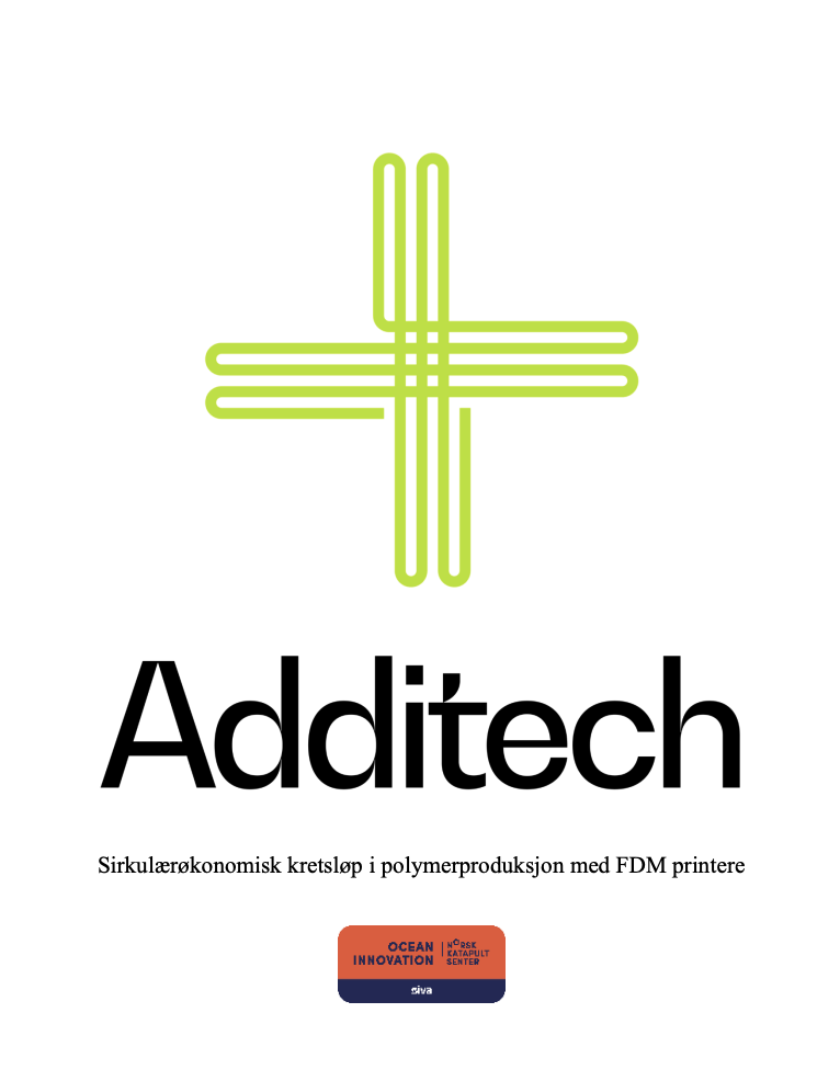 Forsiden til rapporten Sirkulærøkonomisk kretsløp i polymerproduksjon med FDM-printere